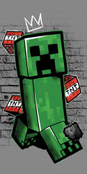 Dětská osuška minecraft metro art creeper