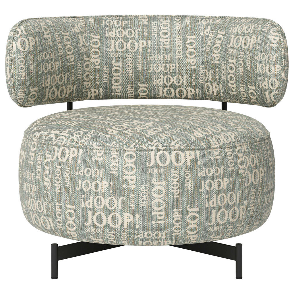 Joop! DESIGNOVÉ KŘESLO, textil, modrá, zelená