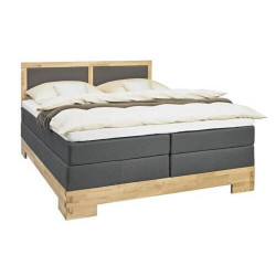 Linea Natura POSTEL BOXSPRING, 180/200 cm, dřevo, textil, hnědá, barvy dubu