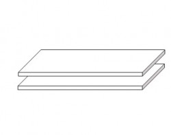 Set polic do skříně (2 ks) Sarnia, 105 cm